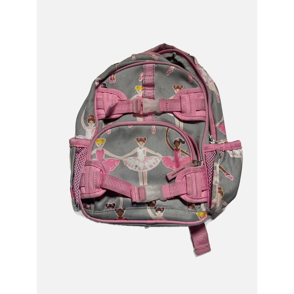 Pottery Barn Kids Mini Backpack Girls Pink Gray Ballerina Dance School Bag